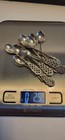 Vintage 900 Silver Tea Spoon Set  12  W  Ornate Filigree Handles     Original Case