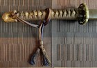 Authentic Wwii Ija Gunto         X-long Blood-groove Koto Blade  Thick Tsuba  Tassel