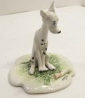 Small Handmade Harlequin Great Dane Porcelain Lino Zampiva Figurine Made Italy