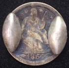 1854 Love Token Engraved  jos   Ornate Seated Liberty Dime Silver Us Coin