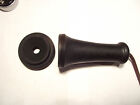 Antique Telephone Replacement Receiver Black W  Brown Cordage