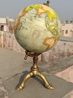 12   Nautical Antique World Map Globe Ornament With Tripod Base Desk Decor gift
