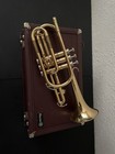 Vintage Holton Collegiate C-602 Bb Cornet Silver And Brass W box