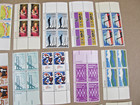 35 Different Plate Block Stamps 5 Cent Mint
