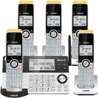 Dect 6 0 Cordless Phone System 5 Handset Long Range Answering Machine Bluetooth