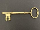 Vintage Virginia Metalcrafters Colonial Williamsburg Brass Key Paperweight