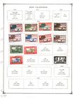 Collection  New Caledonia Scott Album Pages  1892 1945  Cat  49   Mint   Used