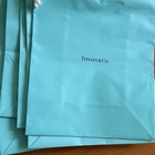 Tiffany   s Paper Shopping Bags Tiffany Aqua Blue Medium X 17 Set Lot
