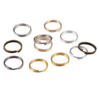 50-200pcs lot Open Jump Rings 4 6 8 10 12 Mm Double Loops Split Rings Necklace B