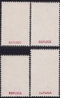 India 1948 Gandhi Service Set Mnh Modern Reproduction Stamp Sv