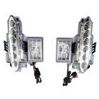 Pair Led Fog Lights For 2012 2013-2016 Nissan R35 Gtr Drl Daytime Running Lamps