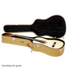 Glarry 41  Flat Surface Simple Style Hardshell Carrying Folk Guitar Case Yellow