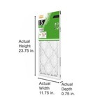 3-pack Standard Pleated Air Filter 12x24x1  Air Filters Replacement Fpr 5 Merv 8