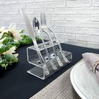 Plymor Clear Acrylic Flatware Display Stand  3 25  H X 5 75  W X 3  D