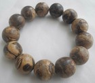 Top  Vietnamese Natural Agarwood Bracelet Prayer Beads 40g 20mm Aquilaria Oud       