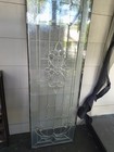 Leaded Rectangle Window Panel Insert  Textured Glass Decorative 80 25 x22 25 
