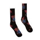 Santa Cruz Natas Kaupas Panther Crew Skateboard Socks 1 Pair Black