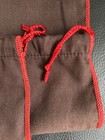 Coach Dust Bag Protective Cover Storage Brown red Drawstring 19 w X 15    L