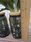 2 Pcs Set Drinking Glasses With Bamboo Lid And Glass Straw  Can Shaped Glass-new