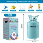 Amazgas Helium Tank 7l Blue  1 Pack   Balloon Kit Christmas Party Decor