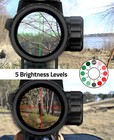 3-9x40 Rifle Scope  Red   Green Illuminated Optical Riflescope  Mil-dot Reticle 