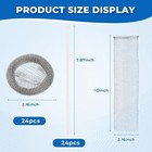 24 Pcs Lint Traps  Stainless Steel Lint Catcher For Washing Machine  Pet Hair Re