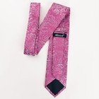  Mens 3 15inches Rose Flower Pattern Tie With Floral 145-magenta  Silver