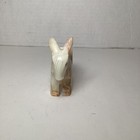Vintage Hand Carved Onyx Donkey Burro Figurine Natural Stone Animal Sculpture