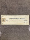 1874 Bank Check Payment  First National Bank Stamford Connecticut
