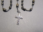 French Antique Vintage Rosary Beads - Marked  france  