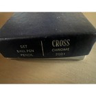 Cross Pen   Pencil Set 3501 Chrome Silver Vintage Writing Instruments Boxed