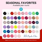 Phoenixy 71 Pcs Gel Nail Polish Kit With Uv Light 55 Colors Red Black White Gold