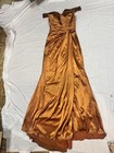 Wear Your Love Mother Of Bride Groom Evening Gown Dress Cruise Brown Rust Sz 4