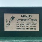 Vtg K e Leroy Lettering Pens Keuffel   Esser Drafting Kit 3231 W  8 Tips Box