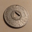 Vintage Louisanna Public Welfare Aluminum Tax Token 1 Mill 