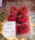 Fall Felt Dark Orange Napkin Rings Harvest At Home By Envogue  6  New