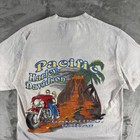 Vintage Pacific Harley-davidson Shirt Mens Medium Gray Honolulu Hawaii Hanes 90s