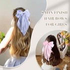 10 Pcs Big Hair Bows For Women Girls  Large Hair Ribbon Bow 10 Colors B