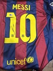 Lionel Messi Signed Autographed Soccer Jersey Beckett Bas Certified