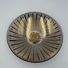 Vintage Georges Briard Glass Bowl 7 5  Gold Fish Geometric Design Mcm Retro