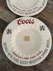 Vintage Coors Beer Ceramic Ashtray Set Of 2 1970 s