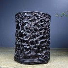 Chinese Natural Red Sandalwood Hand-carved Exquisite Openwork Brush Pot 6805