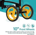 Elenker Deluxe Steerable Knee Walker With 10  Front Wheels     Medical Scooter