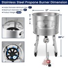 200 000btu Stainless Steel Propane Burner Stove High Pressure Burner Single Set