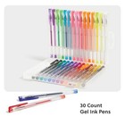  Metallic Gel Pens  Set Of 30  Assorted Point Sizes  Glitter  Pastel  Neon And 