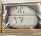Rae Dunn Two 26 4oz Pasta Bowls   One 10 1oz Small Side Parmesan Cheese Bowl-new