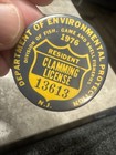 1976 New Jersey Dept Of Environmental Protection Resident Clamming License Pin