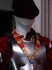 Medieval Knight Livery Collar Lord Allegiance Chain Of Office Gilt Red Enamel Ne