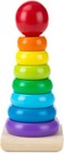 Melissa   Doug Rainbow Stacker Wooden Ring Educational Toy - Wooden