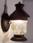 Vtg Wall Sconce Light Pair Tudor Cottage Porch Mcm Antique Fixture Art Usa  f28